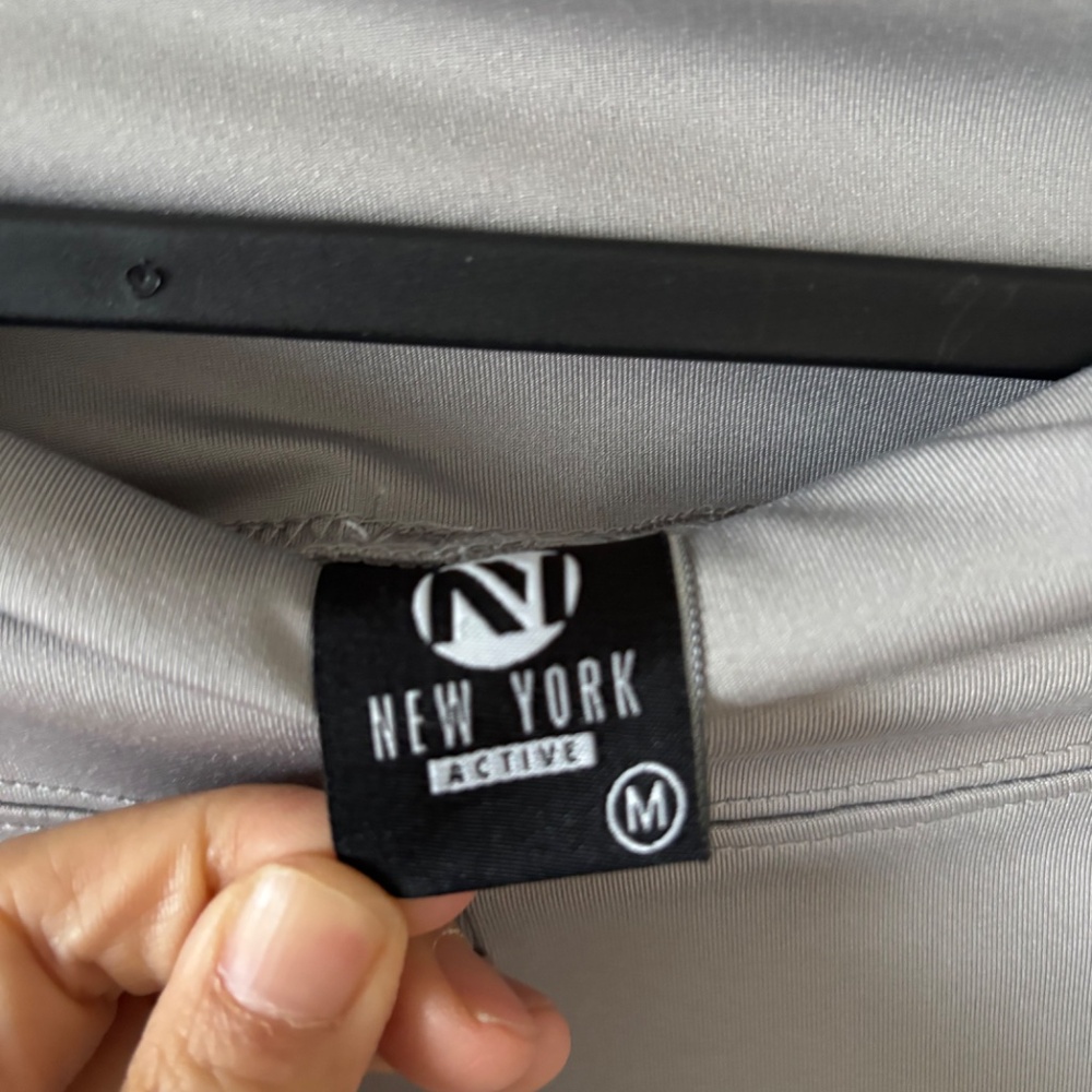 New York Active Contrast Side Stripe Flare Pants Regular Grey size medium NWOT - Picture 4 of 15